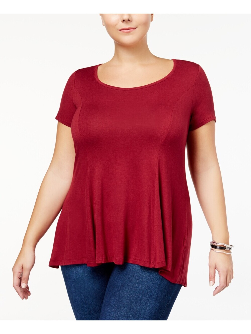 Celebrity Pink Womens Trendy Plus Size Swing T-Shirt Size 3X